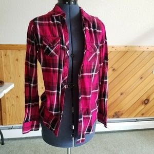 Button-up Plaid Shirt